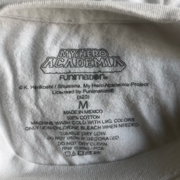White MHA Todoroki Tee - Picture 4 of 4
